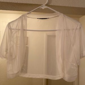 Sheer white Shawl